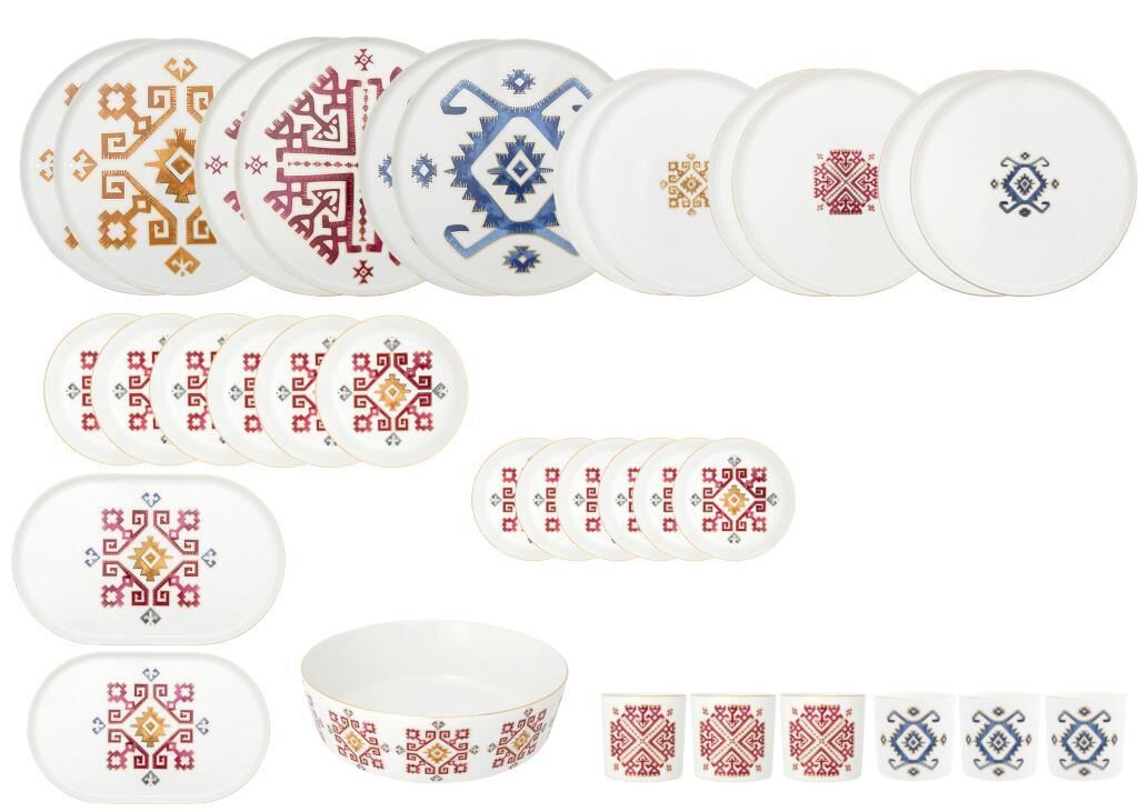 ARABESQUE 33 PARÇA 6 KİŞİLİK YEMEK TAKIMI