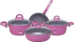 BIOGRANIT CANDY PURPLE 7 PARÇA TENCERE SETİ