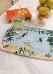 BEACH KAYDIRMAZ TEPSİ 37X25CM