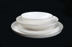 GOLD RİM 6 KİŞİLİK 24 PARÇA YEMEK TAKIMI