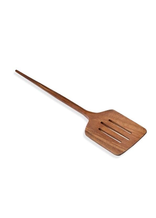 NATURA AKASYA DELİKLİ SPATULA 35X8CM