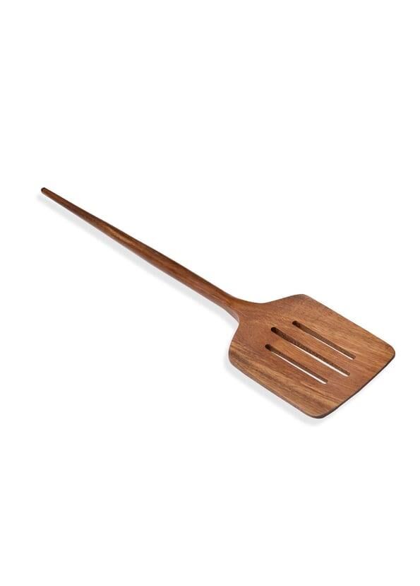 NATURA AKASYA DELİKLİ SPATULA 35X8CM