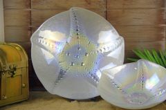SEDEFLİ BEYAZ GÜMÜŞ MEYVELİK 28cm