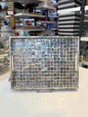 MAVİ SEDEFLİ DİKDÖRTGEN TEPSİ 43X33CM