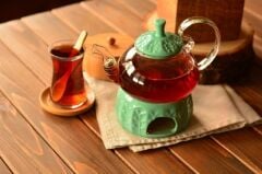 Palida - Isıtıcılı Demlik 600 ml Yeşil