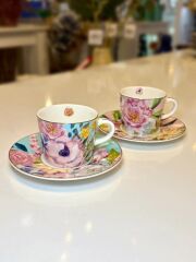 FULL BLOOM 6 KİŞİLİK TÜRK KAHVESİ FİNCANI