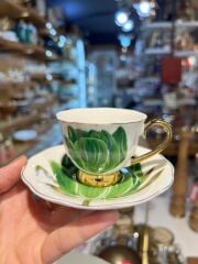 TIFFANY YEŞİL TEK KİŞİLİK TÜRK KAHVESİ FİNCANI