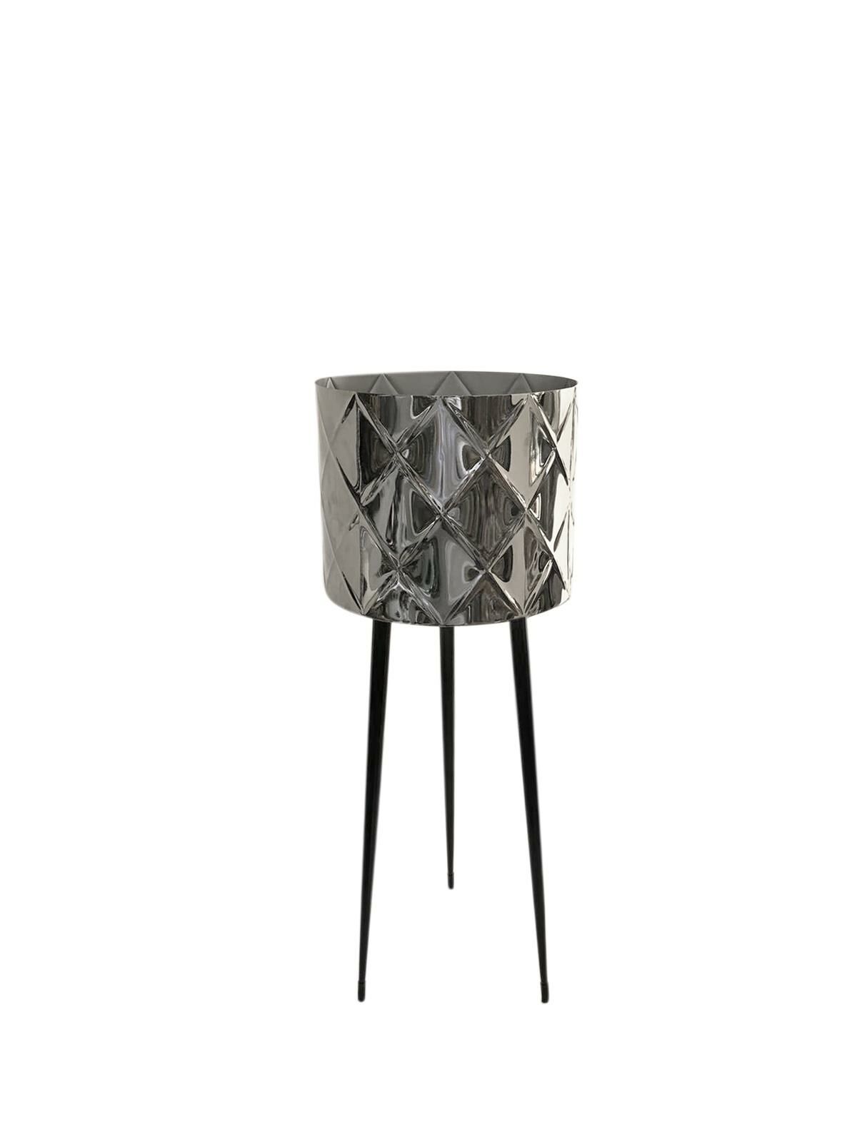 GÜMÜŞ AYAKLI SAKSI 66CM