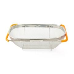 ÇELİK SÜRGÜLÜ TURUNCU SÜZGEÇ 34CM