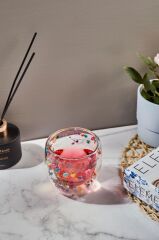 FLOWER ÇİFT CİDARLI BARDAK 250ML