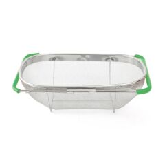 ÇELİK SÜRGÜLÜ YEŞİL SÜZGEÇ 34CM