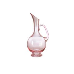 PEMBE CAM KULPLU SÜRAHİ