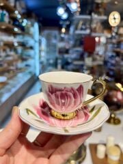 TIFFANY FUŞYA TEK KİŞİLİK TÜRK KAHVESİ FİNCANI