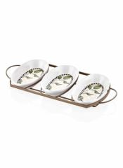 JARDİN FERFORJE 3'LÜ OVAL SERVİS 17CM