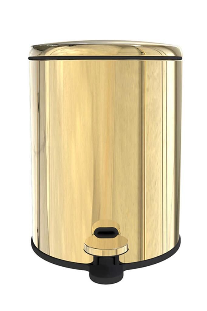 CİGO 6LT PEDALLI GOLD ÇÖP KOVA