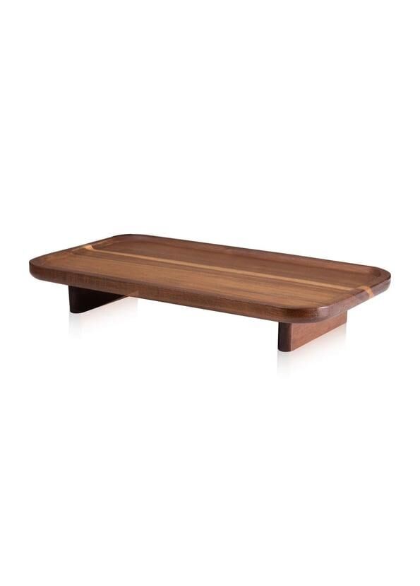 NATURA AKASYA DİKDÖRTGEN AYAKLI SERVİS 38X21X6CM