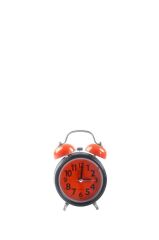 SİYAH TURUNCU METAL ÇALAR SAAT 13CM