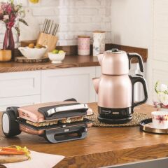 331-02 ÇAYTEMA ROSAGOLD ELEKTRİKLİ ÇAYDANLIK