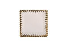 BEYAZ ALTIN AVANGARDE KARE SUNUM TABAK 30CM
