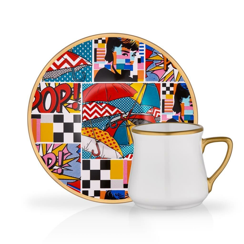 POPART TEK KİŞİLİK TÜRK KAHVESİ FİNCANI