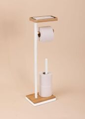 TEPSİLİ TUVALET KAĞIDI STANDI BEYAZ