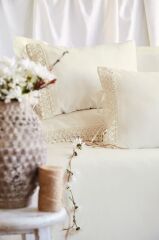 DAISY VANİLYA %100 PAMUK YIKAMA ÇİFT KİŞİLİK NEVRESİM TAKIMI