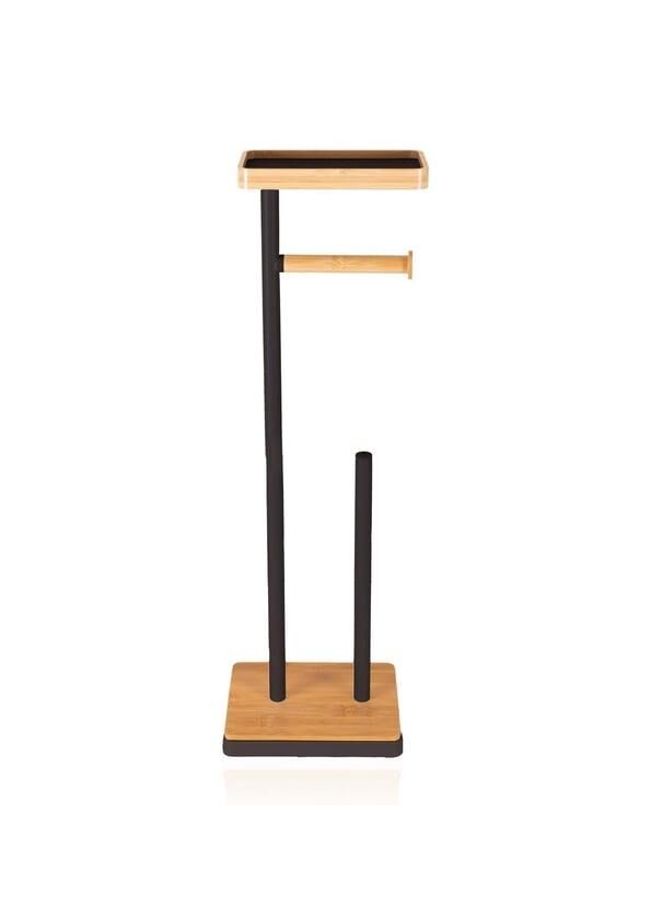 TEPSİLİ TUVALET KAĞIDI STANDI SİYAH