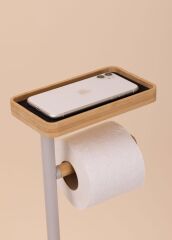 TEPSİLİ TUVALET KAĞIDI STANDI GRİ