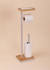 TEPSİLİ TUVALET KAĞIDI STANDI GRİ