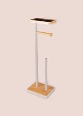 TEPSİLİ TUVALET KAĞIDI STANDI GRİ