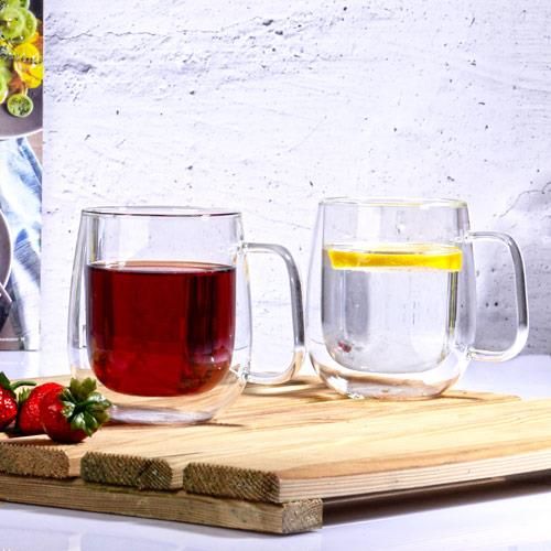 ÜFLEME CAM 2'Lİ BARDAK SET 450ML