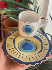 NAZAR BONCUKLU 6 KİŞİLİK TÜRK KAHVESİ FİNCANI