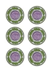 PROVENCE 6'LI ÇAY TABAK 13CM