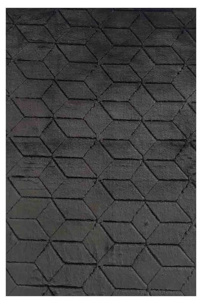 SİYAH COMFORT DIAMOND HALI 75X110CM