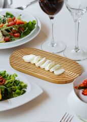 NATURA BAMBU SERVİS SUNUM TABAK 29x15 CM