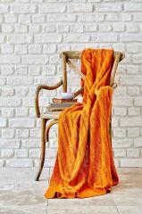 SOFA TURUNCU ÖRGÜ BATTANİYE 130X170CM