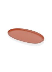 COTTA LIMOGES OVAL SERVİS TABAK TERRACOTA 34X17CM