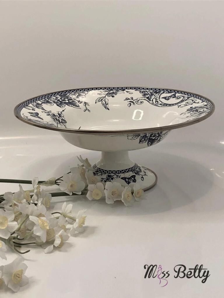 BLUE LİFE EMAYE AYAKLI MEYVELİK 30CM