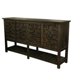 KAHVE NATUREL KONSOL/DOLAP 180X99X43 CM