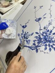 BLEU BLANC TABLO 64X90X4CM