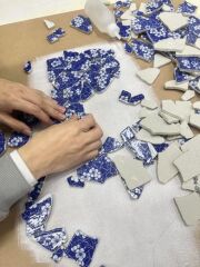 BLEU BLANC TABLO 64X90X4CM