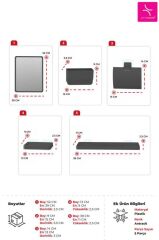 MOLIETTE YAPIŞKANLI 5 PARÇA BANYO AKSESUAR SETİ - ANTRASİT