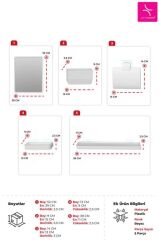 MOLIETTE YAPIŞKANLI 5 PARÇA BANYO AKSESUAR SETİ - BEYAZ