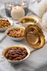 MIRA ALTIN TEKLİ AYÇİÇEK SOSLUK/ÇEREZLİK 8CM