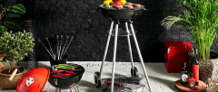 KARACA UZUN AYAKLI BARBEKÜ KIRMIZI