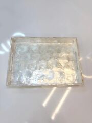 KREM SEDEFLİ DİKDÖRTGEN TEPSİ 35X25CM