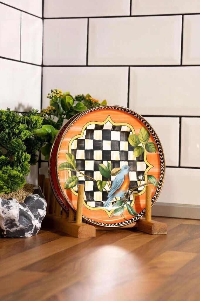 PARADISE EMAYE 2'Lİ PASTA TABAK 20CM