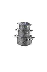 STONE-AGE 6 PARÇA MİDİ SET(16CM-18CM-20CM)