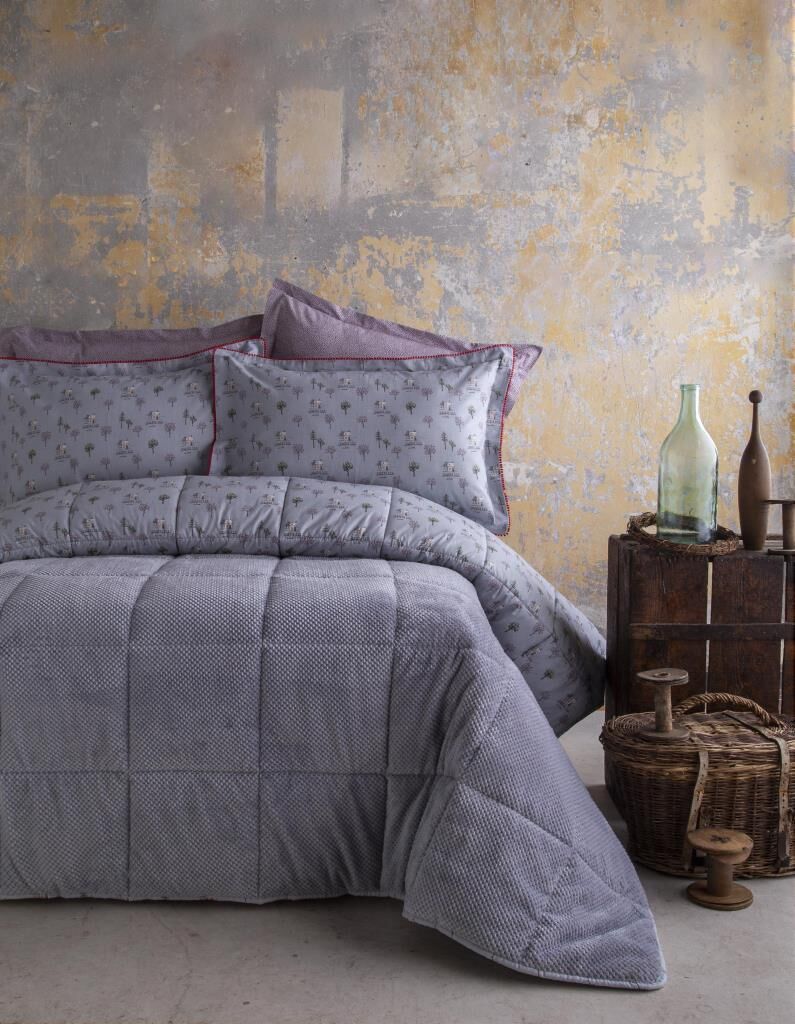 WINTER GRİ SOFTLY ÇİFT KİŞİLİK UYKU SETİ