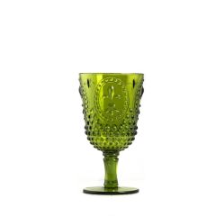 YEŞİL AKRİLİK(PVC) 6'LI AYAKLI BARDAK 400ML